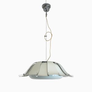 Lampe à Suspension Blanche de Tronconi, Italie, 1970s