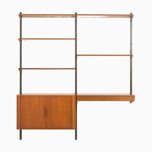 Mueble de pared de oficina en el hogar de Kai Kristiansen para FM Mobler, años 60