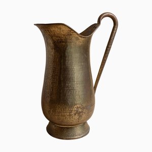 Vintage Handmade Brass Jug, Italy, 1950s