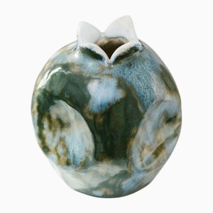 Handmade Ceramic Vase by GL, Italy, 1970s