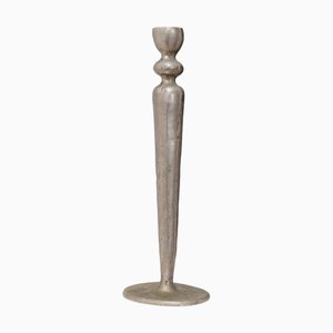 Brutalist Candlestick in Metal, Sweden, 1970s