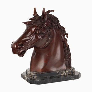 F.G. Ruocco, Horse Head, Bronze