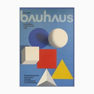 Herbert Bayer, 50 Years of Bauhaus, 1968, Affiche