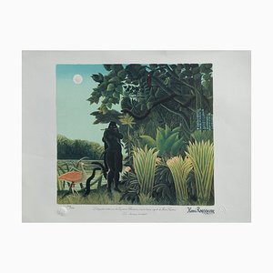 After Henri Rousseau, The Snake Charmer, Lithograph, 1976