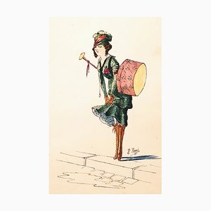 Aristide Perré, Poucette Perplexe, 1933, Dessin