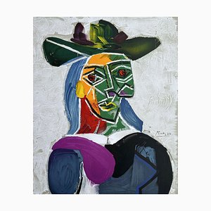 Después de Pablo Picasso, Mujer con sombrero (Dora Maar), Litografía