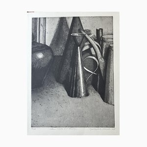 Jean-Baptiste Secheret, Still Life at the Alcurza, 2019, Etching