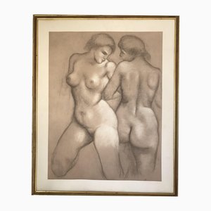 Aristide Maillol, Tag und Nacht, Lithographie