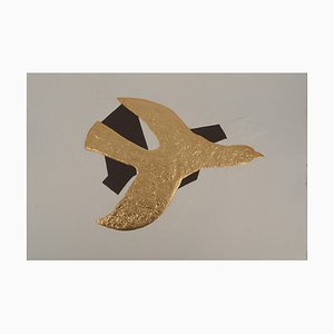 Georges Braque, The Bird in Flight, Engraving Enhanced with Gold