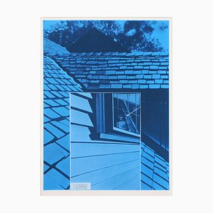 Jacques Monory, Young Girl at the Window, Original Signed Silkscreen Print