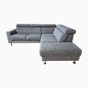 Adjustable Gray Fabric Rigas Corner Sofa from In-House