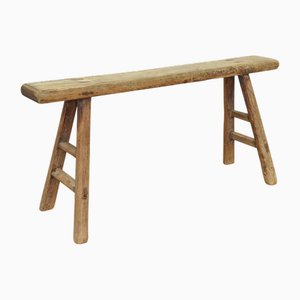Banc de Porc Antique Rustique en Orme