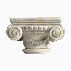Ionic Hand Carved Marble Capital