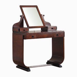 Art Deco Dressing Table with Mirror, 1930s