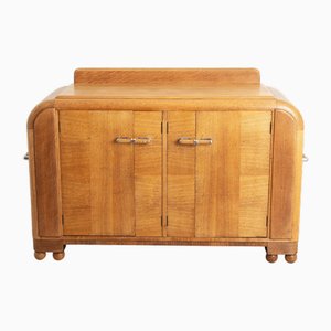 Mueble para bebidas inglés Art Déco de roble de E. Gomme, años 30