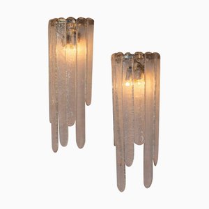 Lampade da parete vintage di Carlo Nason per Mazzega, Italia, 1960, set di 2