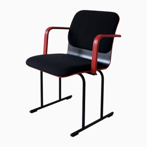 Black and Red Armchair by Yrjö Kukkapuro for Avarte, 1980s
