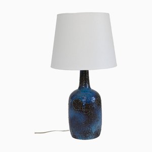 Brutalistische dänische Tischlampe aus Steingut von Sejer, 1970er