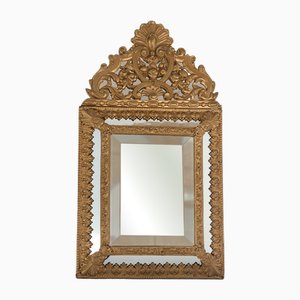 Barocker niederländischer Vergoldeter Repoussé Kissenspiegel, Ende 19. Jh.