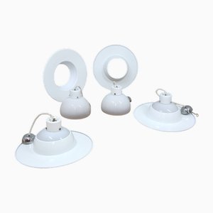 Space Age Murano Hanging Disc Lamp from VeLuce, 1960s, Set of 4