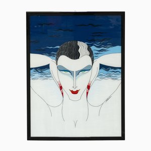 Fausto Salomoni, Mistero, anni '80, Pittura su vetro