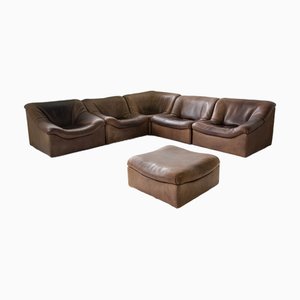 Vintage DS-46 Modular Sofa and Armchair with Ottoman from De Sede, 1970s, Set of 6
