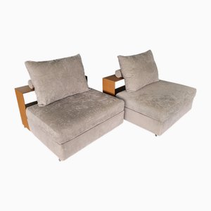 Flexform Groundpiece One-Seat Sofa by Antonio Citterio, 2010s, Set of 2