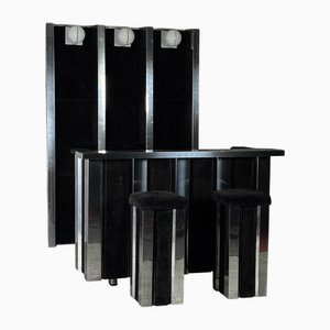 Steel Bar Cabinets, 1970s, Set of 4