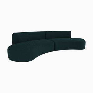 Hug Modular Sofa in Boucle Blue by Ferrianisbolgi, Set of 2