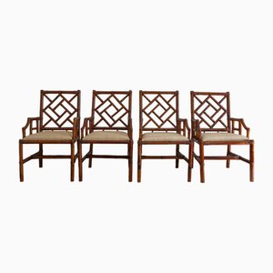 Bamboo Chairs by Vivai Del Sud, 1970s, Set of 4