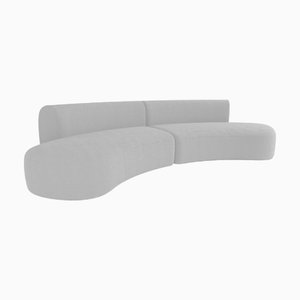 Hug Modular Sofa in Boucle White by Ferrianisbolgi, Set of 2