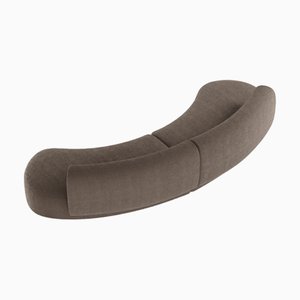 Modulares Hug Sofa in Boucle Hellbraun von Ferrianisbolgi, 2er Set