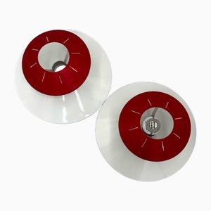 Vintage Deckenlampen von Louis Kalff für Philips, 1960er, 2er Set