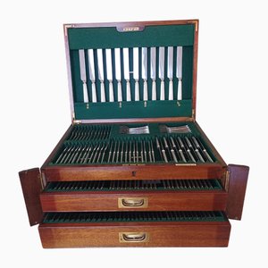 Kantine mit Besteck von Elkington & Co, 1925, 178er Set