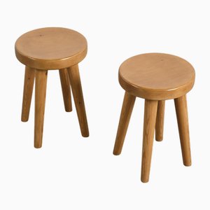 Französische Vintage Hocker von René Martin, 1960er, 2er Set