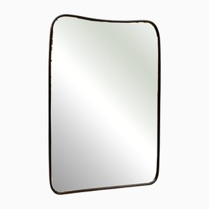 Mid-Century Modern Italian Wall Mirror in Wood, 1940s