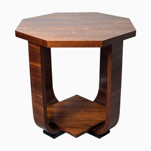 Mesa de centro francesa Art Déco con superficie octogonal, años 30