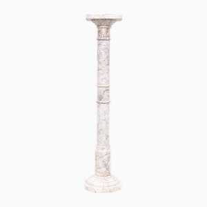 Piédestal 19ème Siècle en Albâtre, Italie, 1880s
