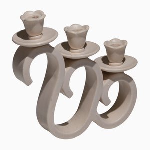 Ceramic Candlestick from Vallauris, 1950s