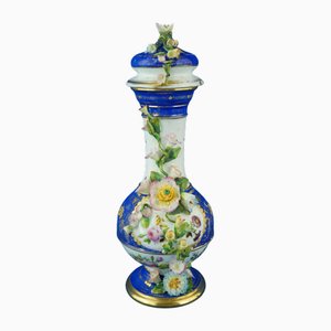 Antique French Potiche Vase with Porcelain Lid, 1844