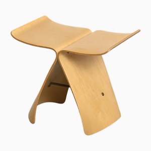 Sgabello Butterfly di Sori Yanagi per Tendo, anni '80