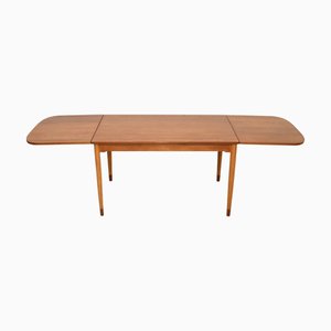Dänischer Vintage Teak Drop Leaf Esstisch von Borge Mogensen für Søborg Møbelfabrik, 1960er