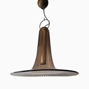 Large Trumpet Pendant Lamp in Murano Glass by Lino Tagliapietra for Venini, 1960s