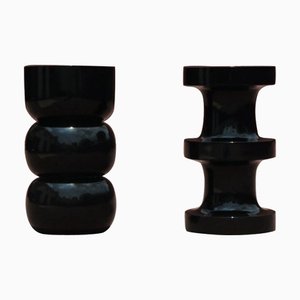 Chess Piece Stool and Side Table by Panorammma, Set of 2