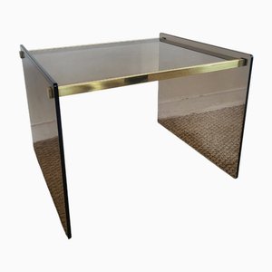 Smoked Glass Side Table, 1970s