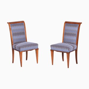Art Deco Armchairs in Walnut attributed to Jules Leleu, France, 1920s, Set of 2
