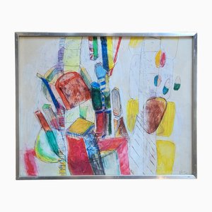 Daniel Humair, Composition, 1968, Canvas Painting