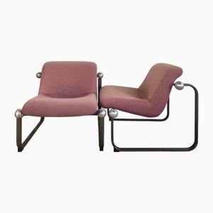 Set of Vintage Lounge Chairs by Marc Held for Airborne, 1980s