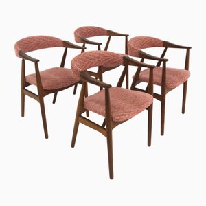 Teak Model 213 Chairs by Thomas Haslev for Farstrup Møbler, Denmark, 1960s, Set of 4