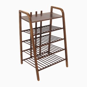 Beech Magazine Rack, Sweden, 1960s